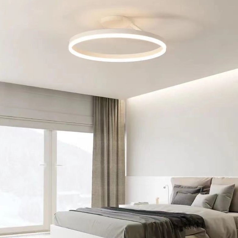 Circle Minimalist Metal LED Living Room Ceiling Light