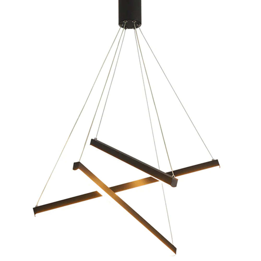 Birds Nest Shape LED Black Chandelier for Living Room -Homdiy