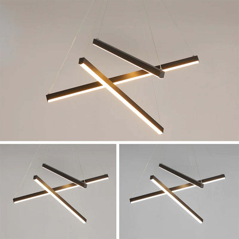 Birds Nest Shape LED Black Chandelier for Living Room -Homdiy