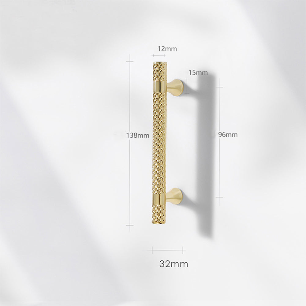 Shiny Modern Zinc Alloy Titanium Gold Black Door Handles