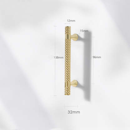 Shiny Modern Zinc Alloy Titanium Gold Black Door Handles