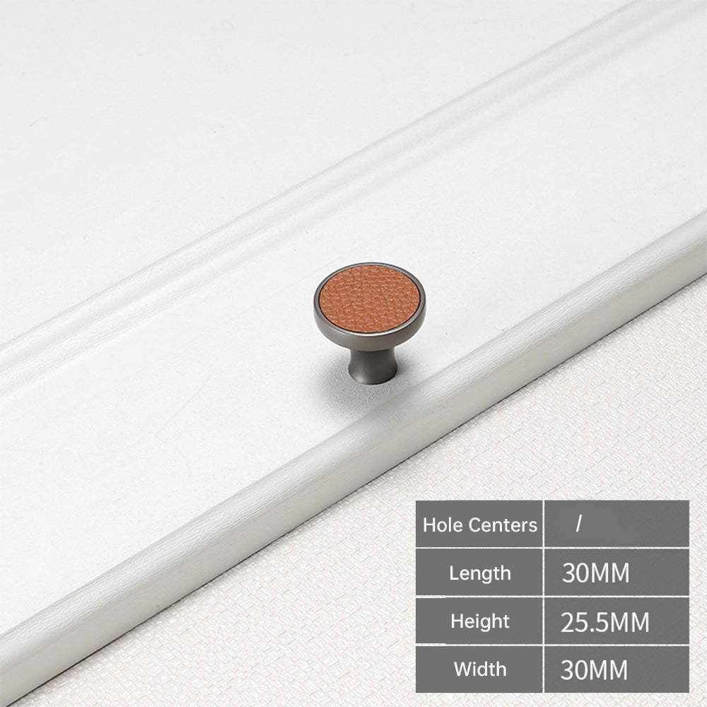Antique Brown Leather Cabinet Handles -Homdiy