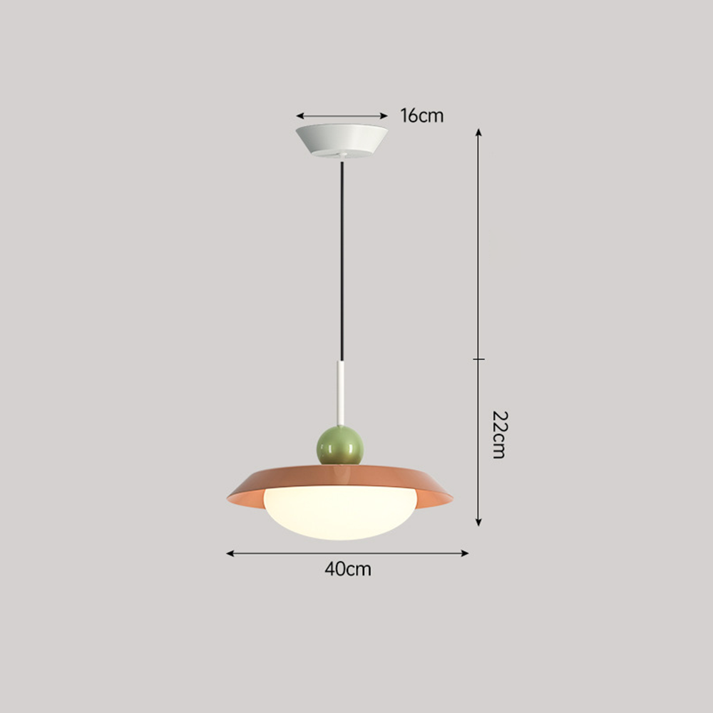 Modern Morandi Layered Metal Pendant Light -Homdiy