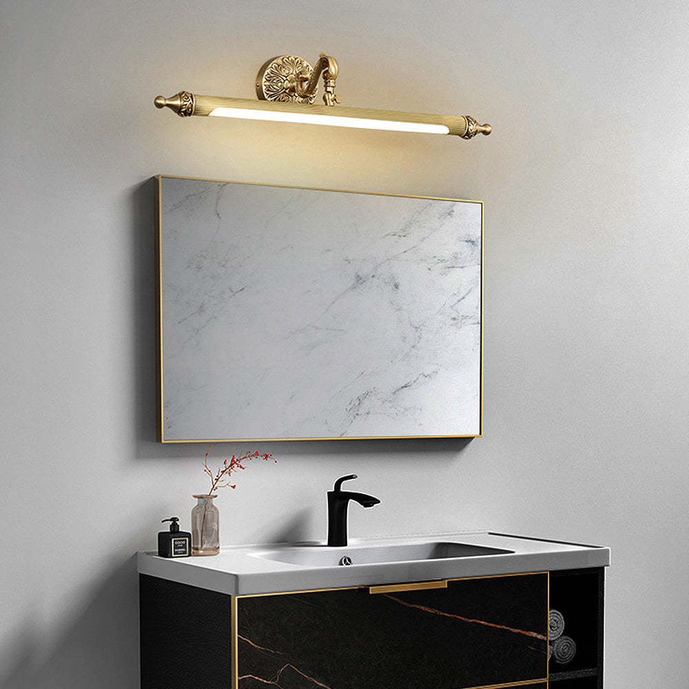 Vintage Design Gold Metal Bathroom Vanity Wall Light -Homdiy