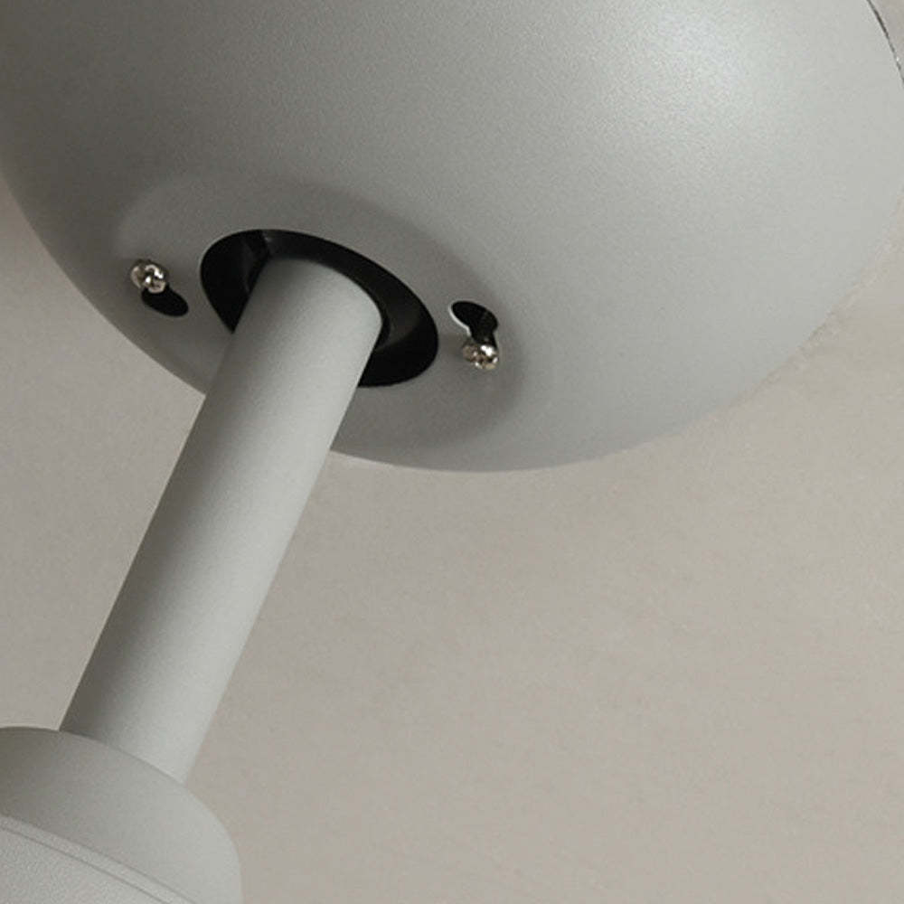 Modern Simple Flush Ceiling Fan With LED Lighting -Homdiy