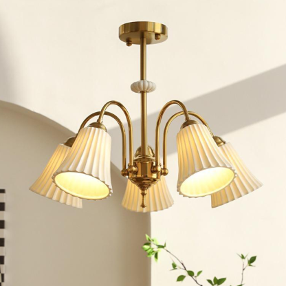 Medieval Ceramic Trumpet Chandelier -Homdiy