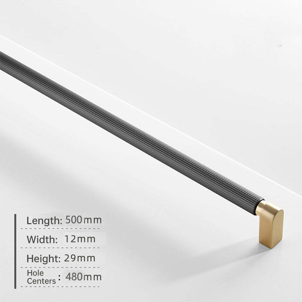 Two-Color Splicing Aluminum Alloy Cabinet Handles -Homdiy