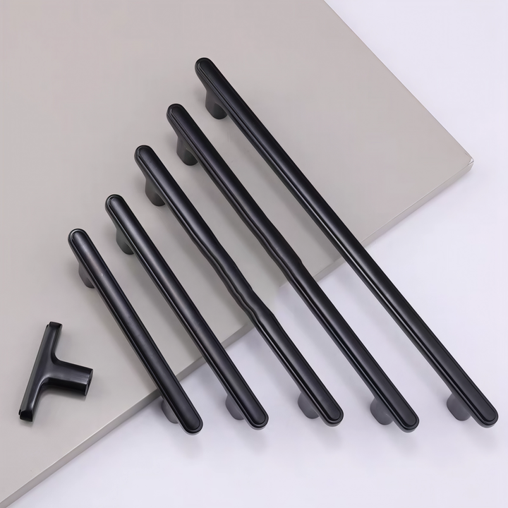Modern T-Bar Zinc Alloy Heavy-duty Kitchen Pulls