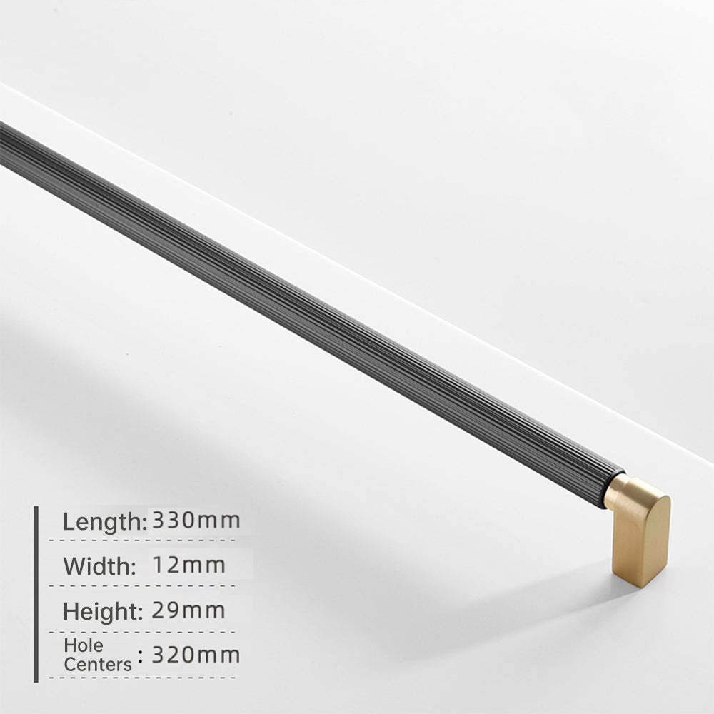 Two-Color Splicing Aluminum Alloy Cabinet Handles -Homdiy