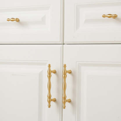 Goldenwarm Gold Black Brass Vintage Kitchen Cabinet Handles And Knobs