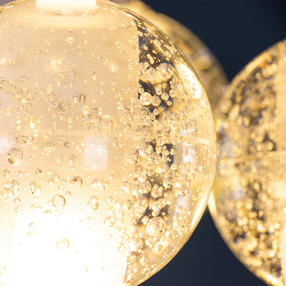 Round & Square Crystal Pendant Lamp Stairway Lamp -Homdiy