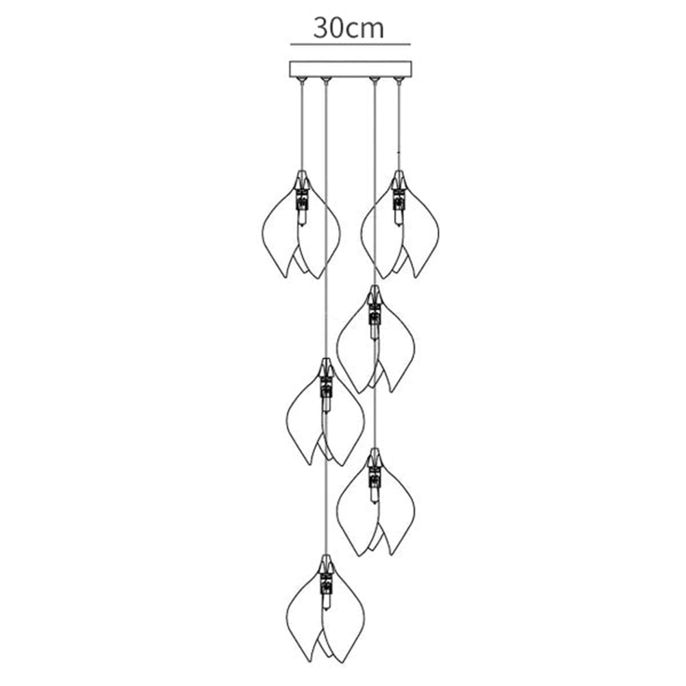Multi-heads Stylised Bloom Buds Pendant Light -Homdiy