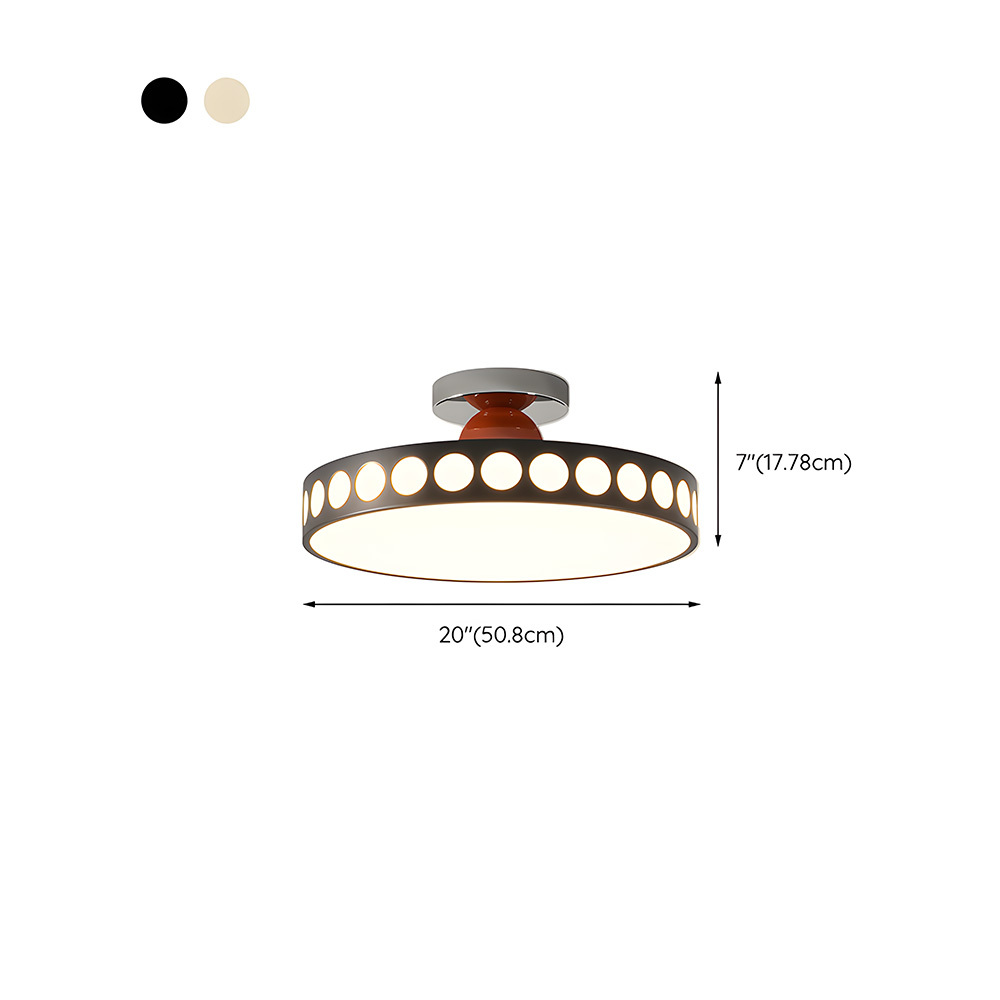 [Copy]Flush Mount Cream Style Acrylic Bedoom LED Ceiling Light