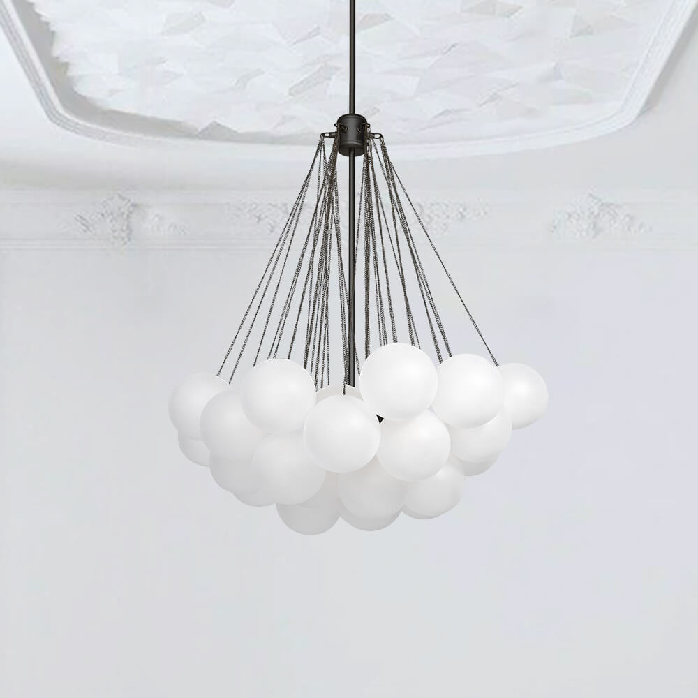 Vintage Glass Bubble Chandelier -Homdiy