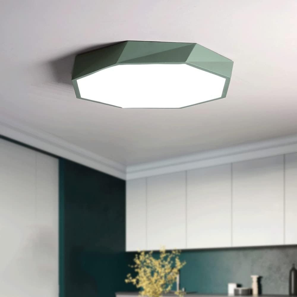 Nordic Geometric Colorful LED Flush Mount Light