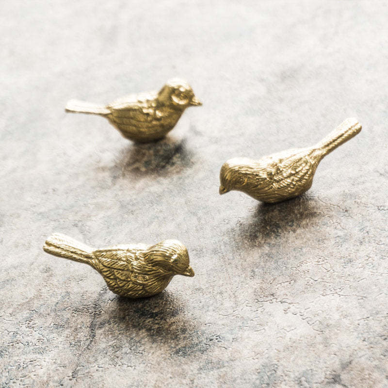 Gold Brass Bird Cabinet Knobs -Homdiy