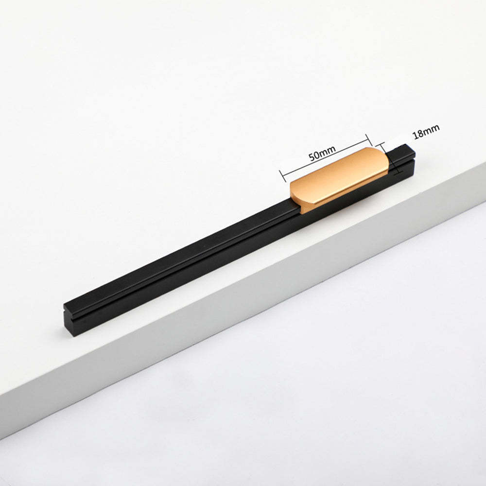 Aluminum Decorative Cabinet Pull Closet Door Hardware Handles for Furniture Cabinet -Homdiy