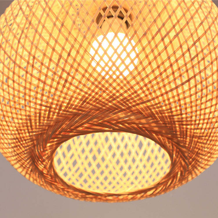 Decorative Bamboo Pendant Lamp Shade Handwoven Pendant Lamps -Homdiy