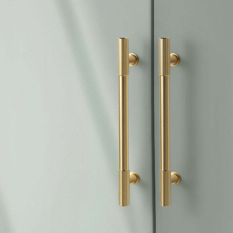 Luxury Stripe Dresser Pull Cupboard Pull High-end Kitchen Cabinet Door Handle -Homdiy