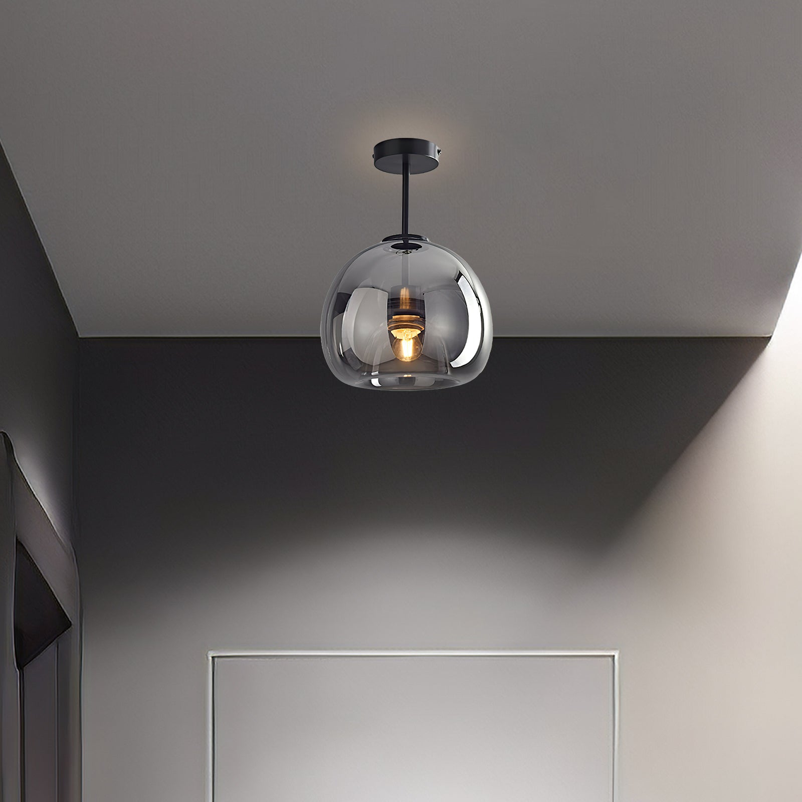 公式の店舗 Vintage Lamp Ceiling Homdiy Bubble Ceiling Flush Semi Glass ヘアゴム