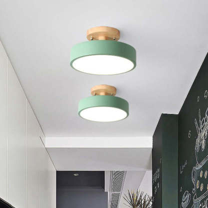 Simple Round Hallway Semi Flush LED Ceiling Lights