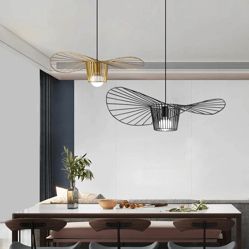 Modern Iron Design Hat Shape Pendant Light -Homdiy