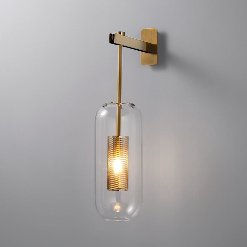 Modern Glass Wall Sconce Decorative Indoor Wall Light -Homdiy