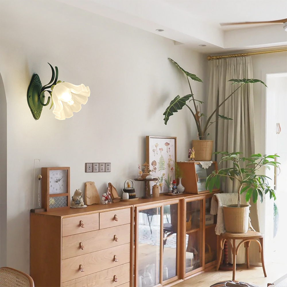 Lily of the Valley Flower Wall Lamp -Homdiy