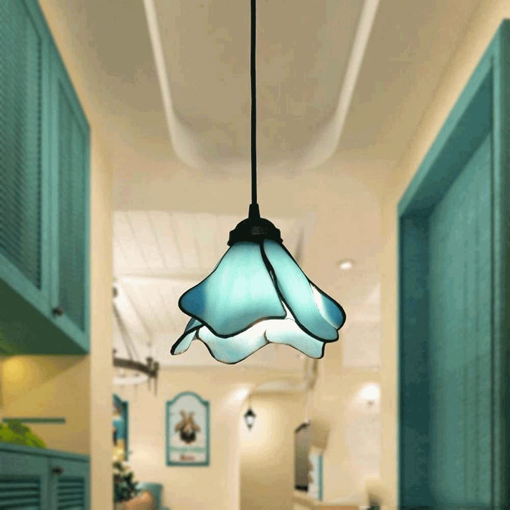 Creative Mediterranean Decor Stained Glass Tiffany Pendant Lights -Homdiy
