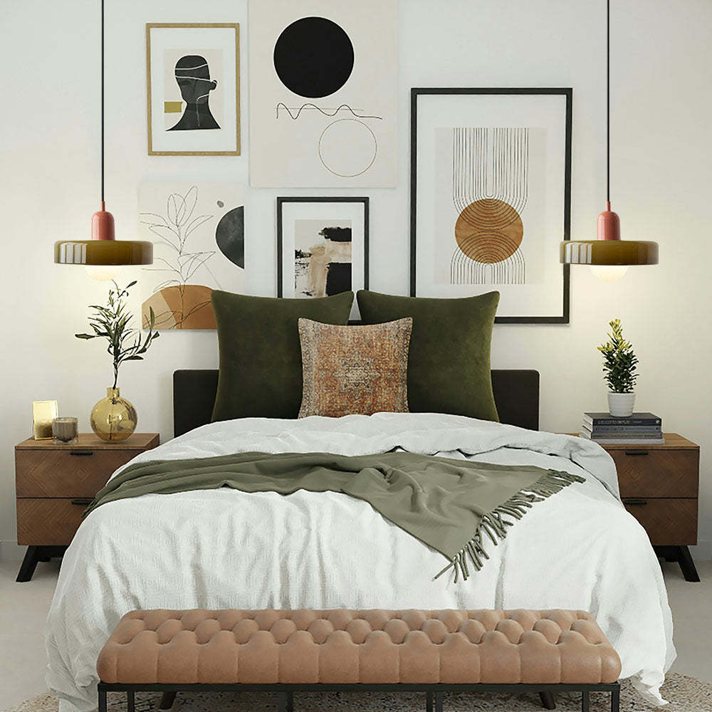 Colorful Bauhaus Glass Pendant Light -Homdiy