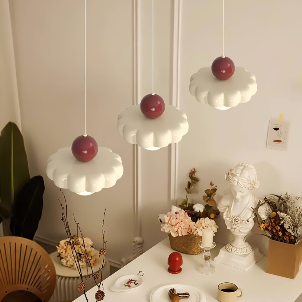 Cream Cloud Pendant Light -Homdiy