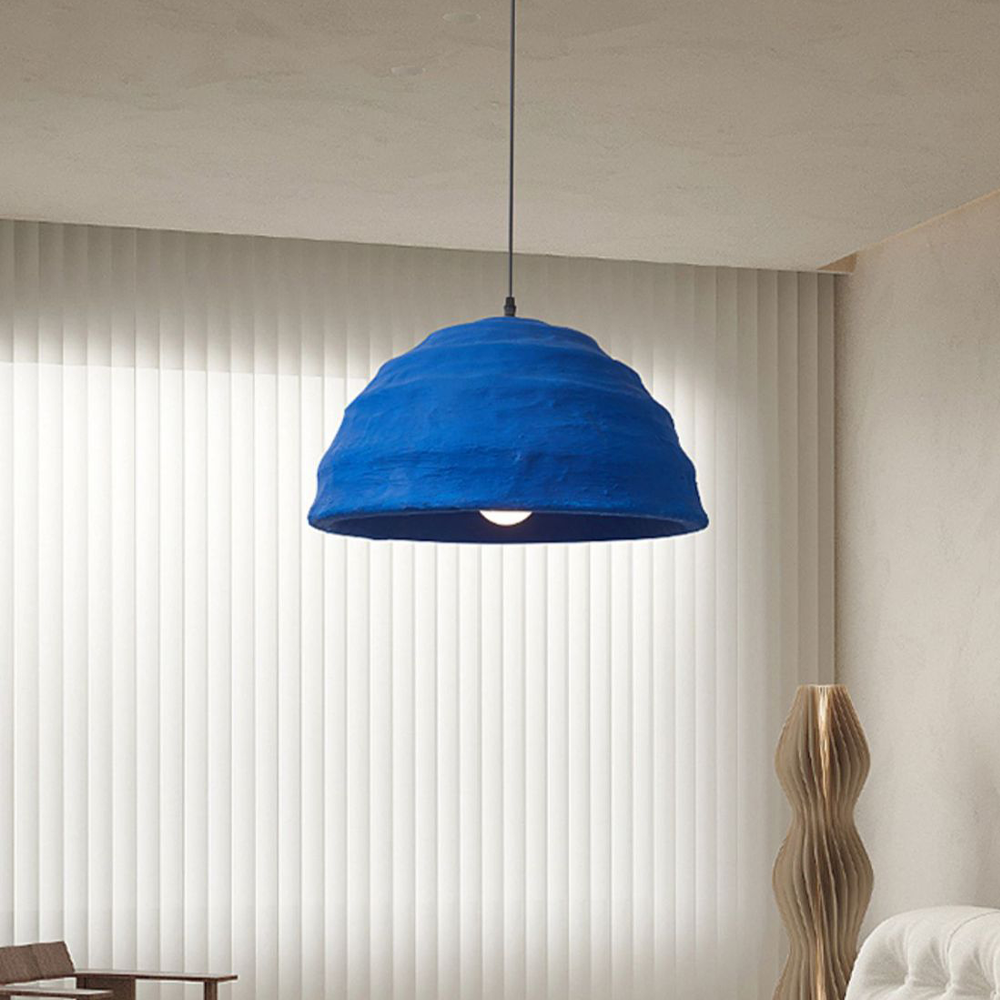 Wabi Blue Ceramic Pendant Light For Living Room -Homdiy