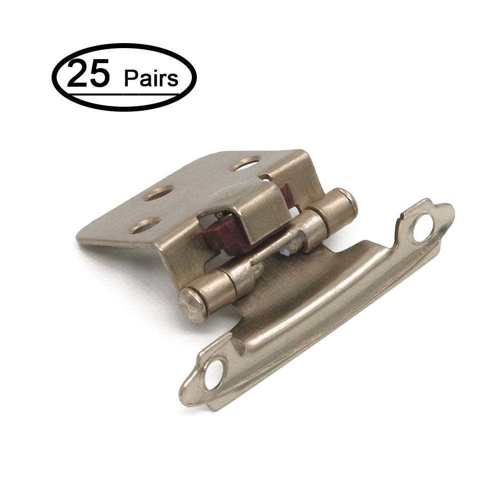 cabinet hinges surface mount for kitchen cabinets (25 Pairs), 30SNB -Homdiy