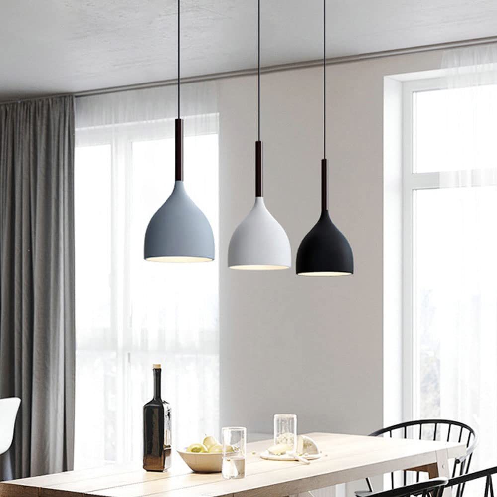 Nordic Wrought Iron Baking Paint Pendant Light -Homdiy