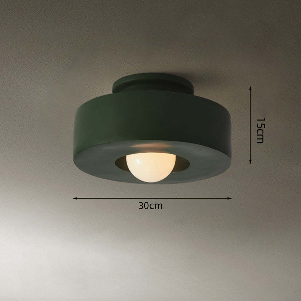 Nordic Macaron Semi Flush Mount Ceiling Light -Homdiy