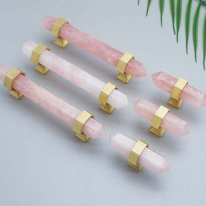  Luxury Natural Crystal Cabinet Handles And Wardrobe T Bar Knobs