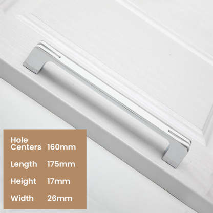Modern Unique Black Chrome Kitchen Cabinet Handles