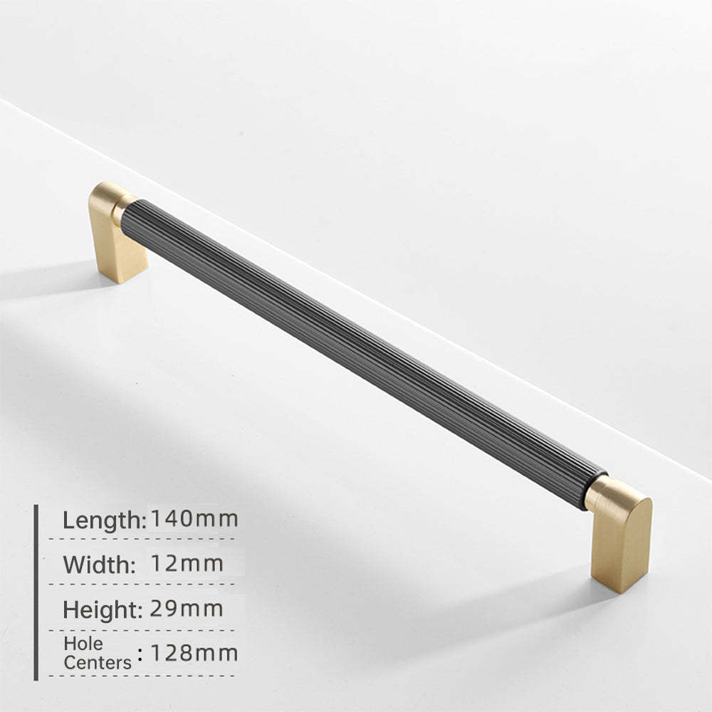 Two-Color Splicing Aluminum Alloy Cabinet Handles -Homdiy