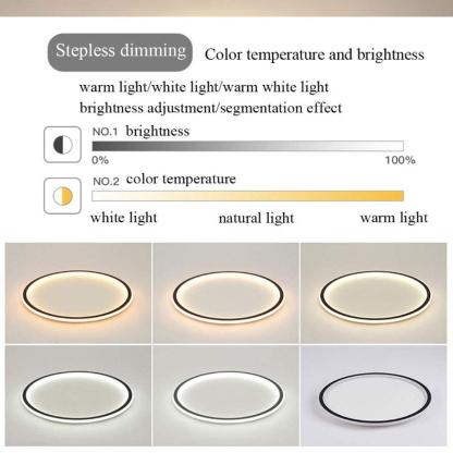 Modern Led Ultra-thin Indoor Round Ceiling Light -Homdiy