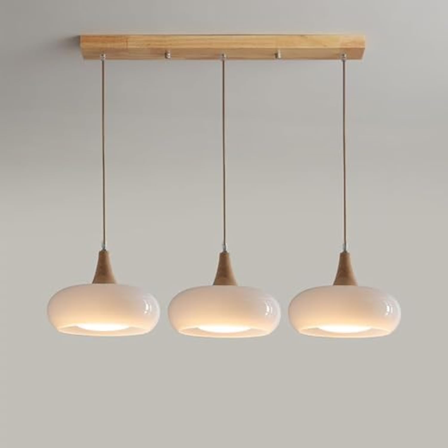 Kitchen Island Lighting Glass Pendant Light Linear Ceiling Fixture 