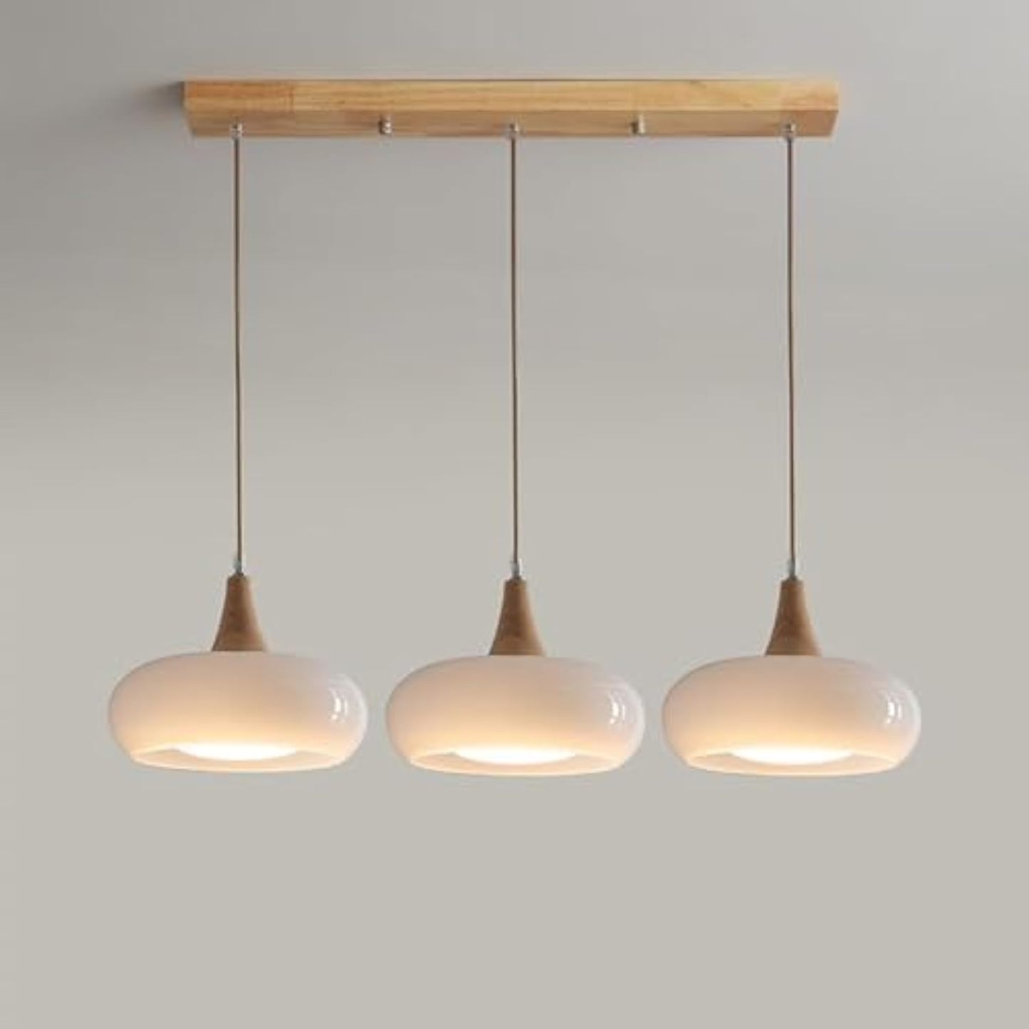 Kitchen Island Lighting Glass Pendant Light Linear Ceiling Fixture 