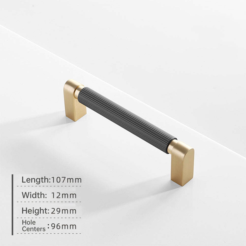 Two-Color Splicing Aluminum Alloy Cabinet Handles -Homdiy