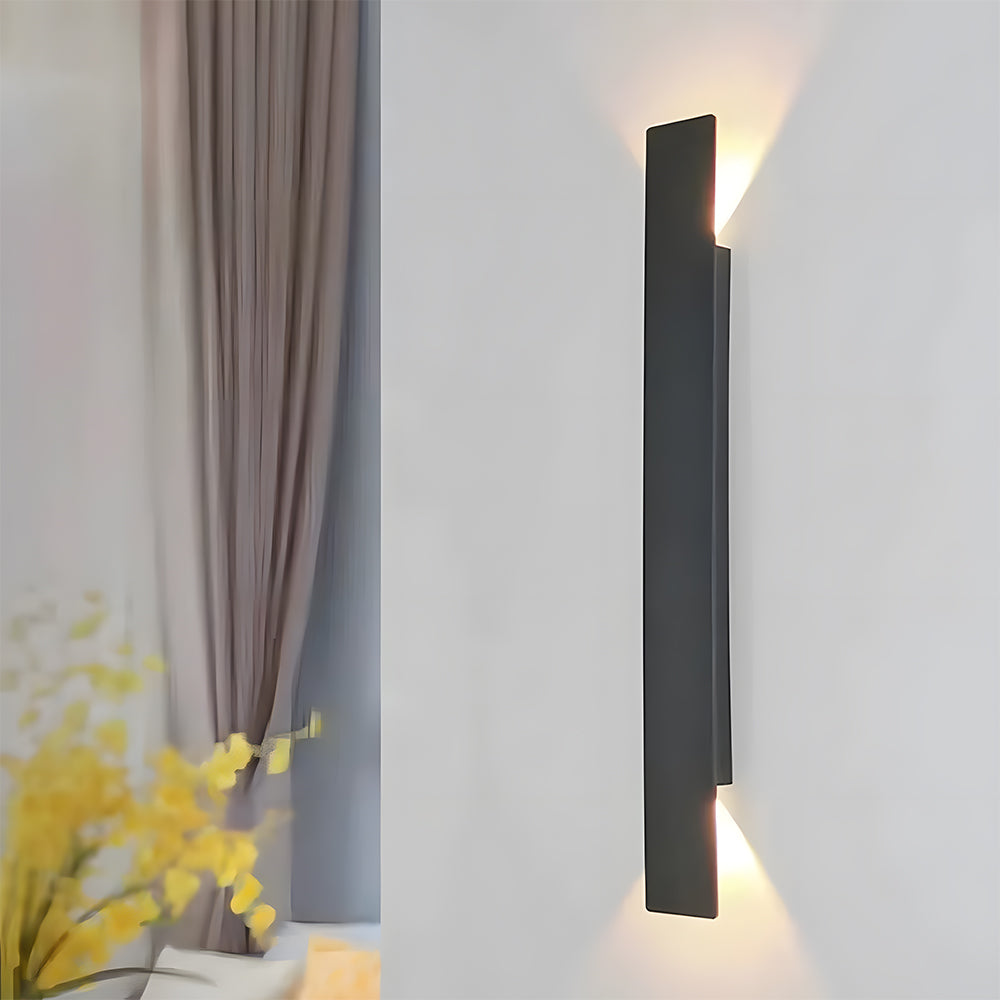 Modern Black Aluminum IP65 LED Wall Light