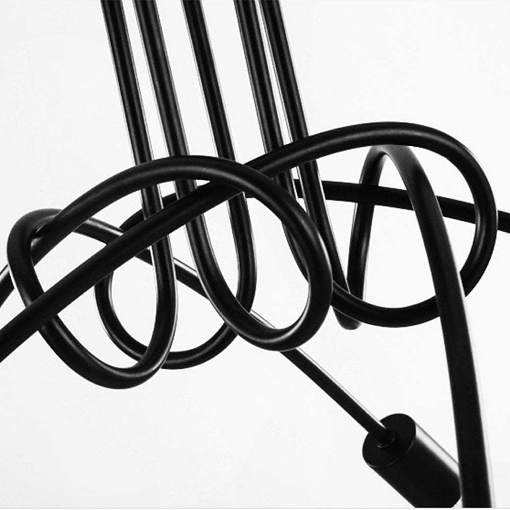 Industrial Sputnik Black Chandelier -Homdiy