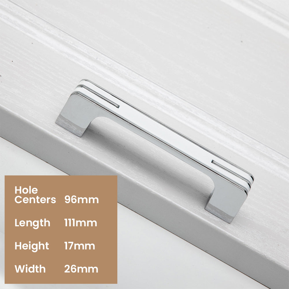 Modern Unique Black Chrome Kitchen Cabinet Handles