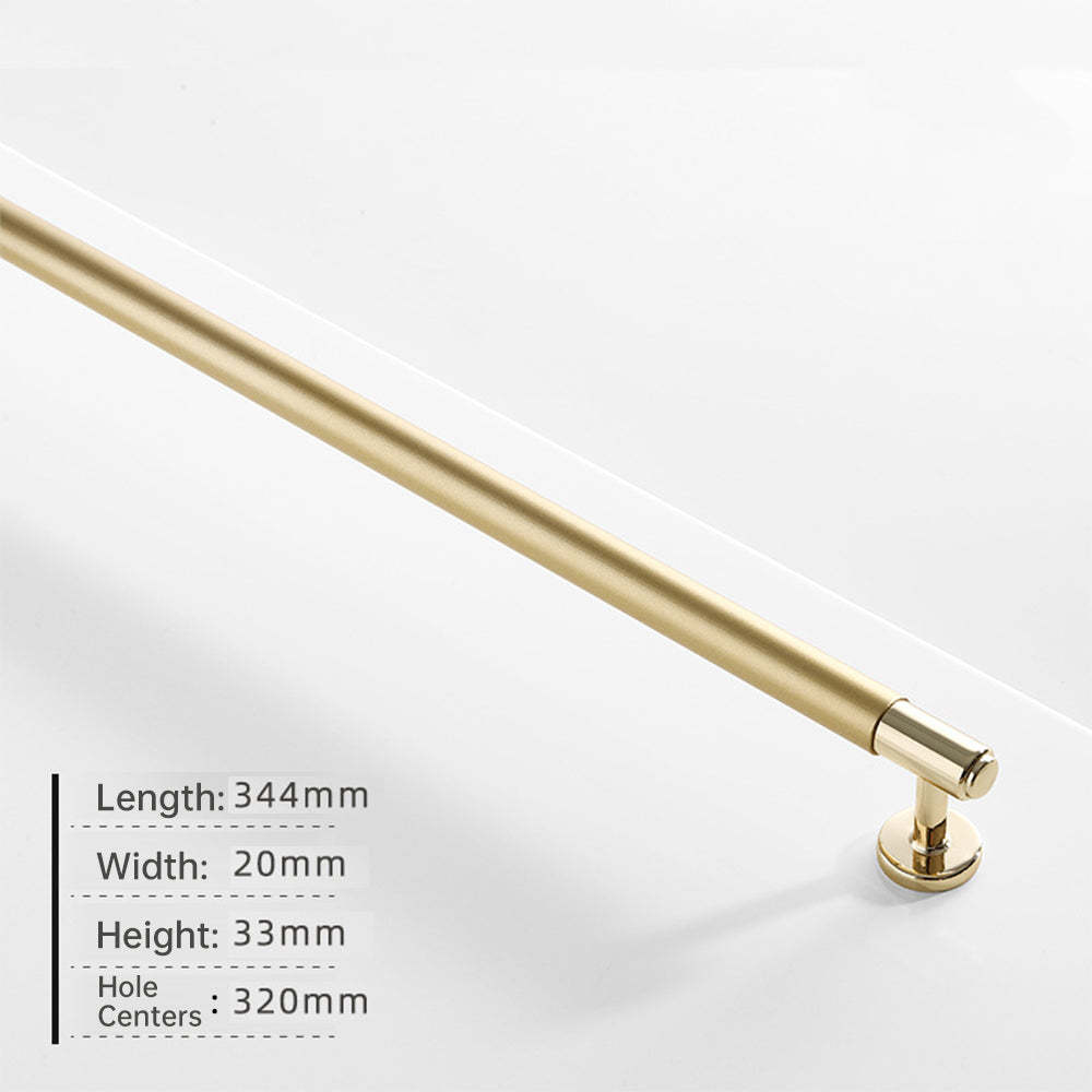 Two-Color Splicing Aluminum Alloy Gold Kitchen Cabinet Handles -Homdiy