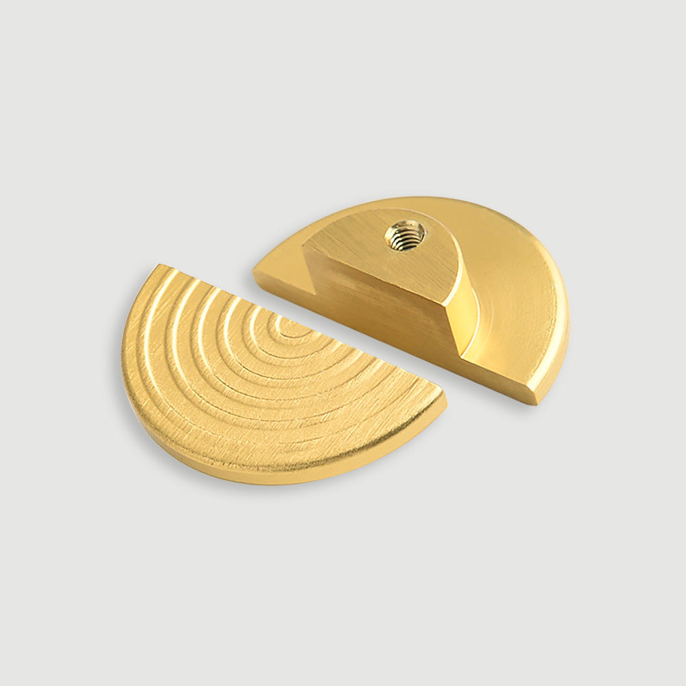 Unique Modern Semi-Circular Gold Kitchen Cabinet Door Handle