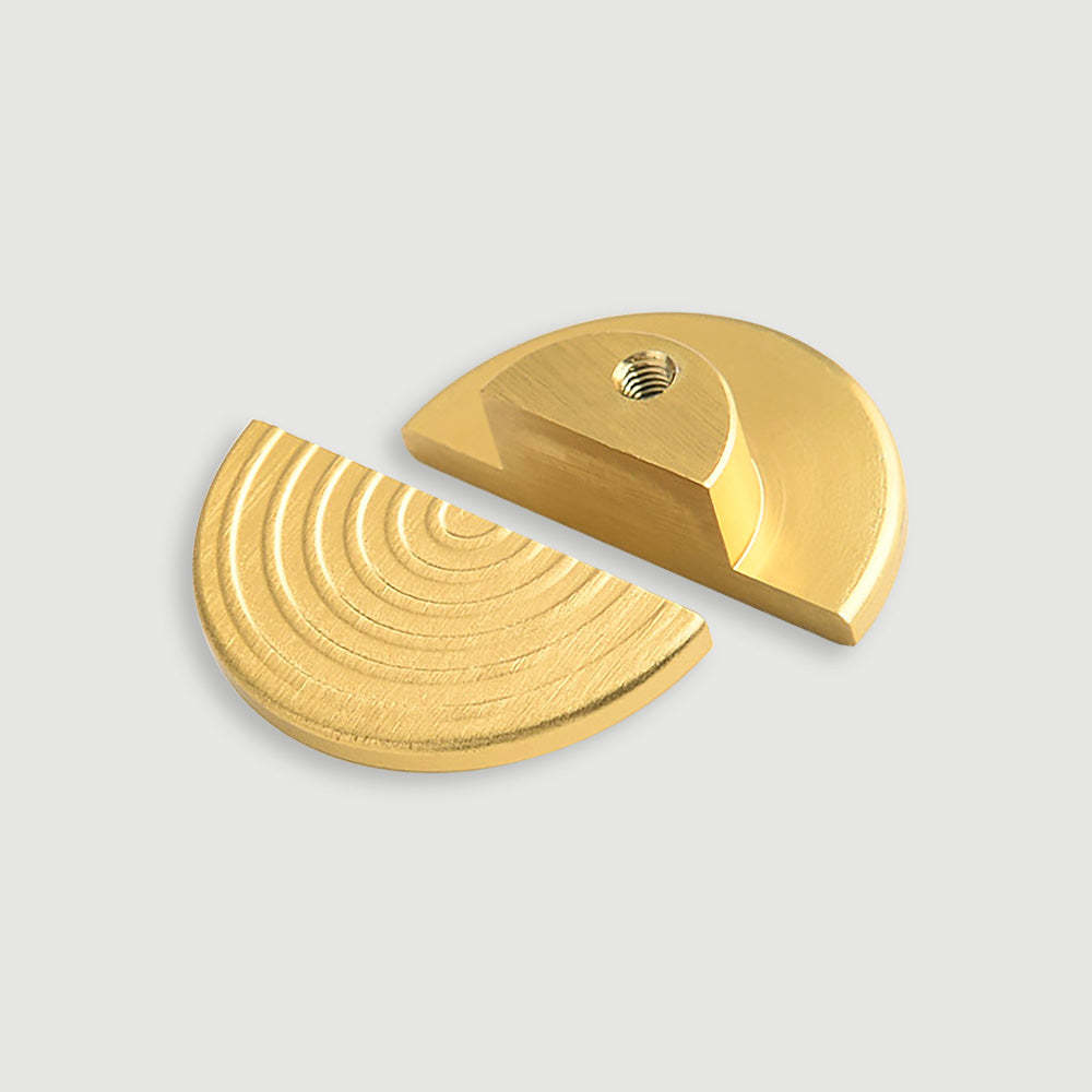 Unique Modern Semi-Circular Gold Kitchen Cabinet Door Handle