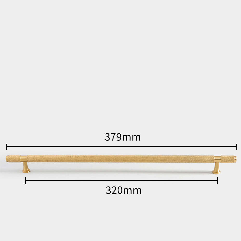 Cylinder Long Brass Drawer Handles Cabinet Pulls -Homdiy