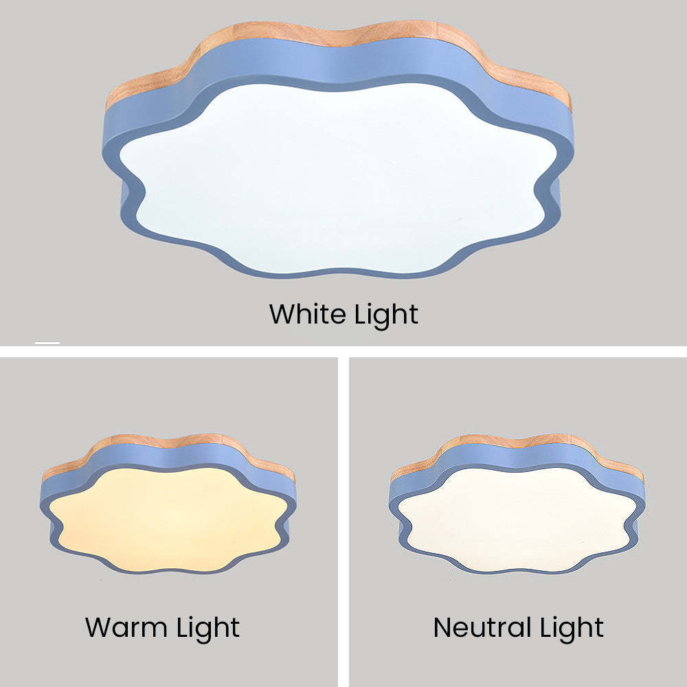 Creative Acrylic Polygon LED Ceiling Light For Bedroom -Homdiy